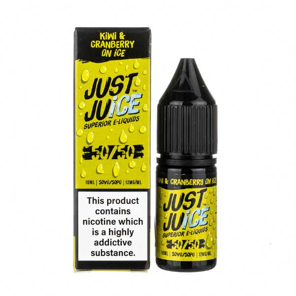 Best & Cheapest Kiwi & Cranberry on Ice 50/50 E-Liquid by Just Juice Online  Hot Sale